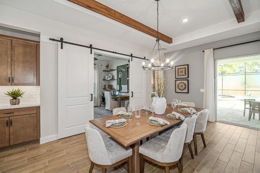 Furnished interior view inside a new home in Eden Preserve, Altamonte Springs (Image 8).