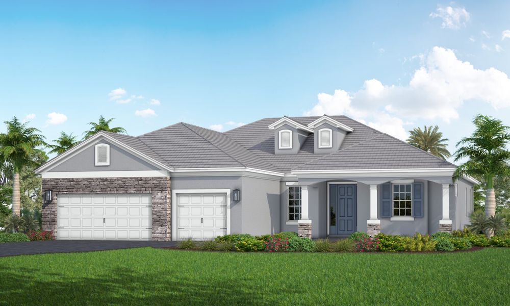 Representative exterior photo of a completed home built from the Captiva by Neal Communities in Grand Park, Sarasota, FL (Image 4).