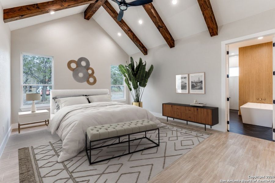 Furnished interior view inside a new home in , Adkins (Image 5).