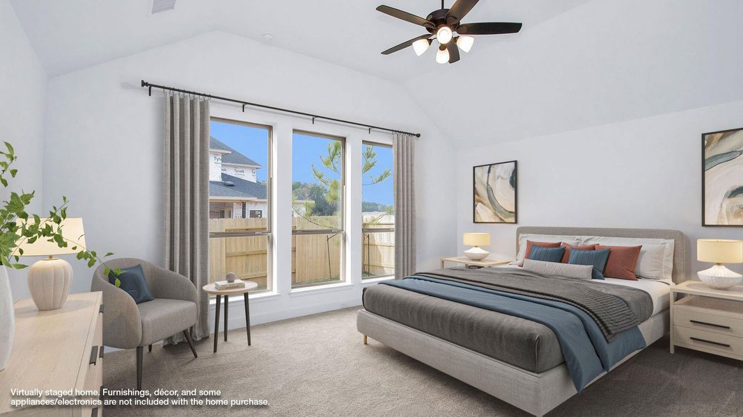 Furnished interior view inside a new home in Woodhavyn 50', Magnolia (Image 6).