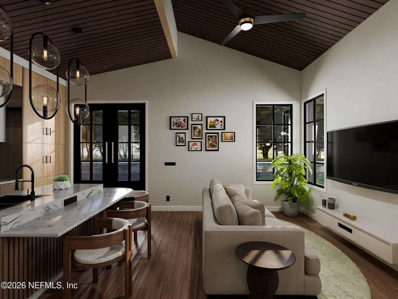 Furnished interior view inside a new home in , Jacksonville (Image 15).