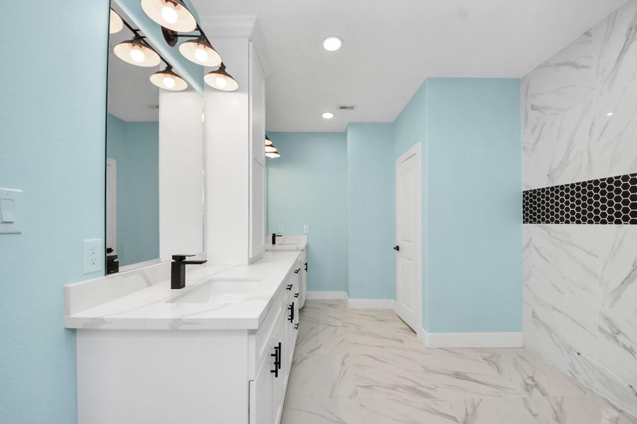 Furnished interior view inside a new home in , Dickinson (Image 7).