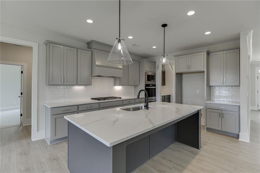 Furnished interior view inside a new home in , Buford (Image 9).