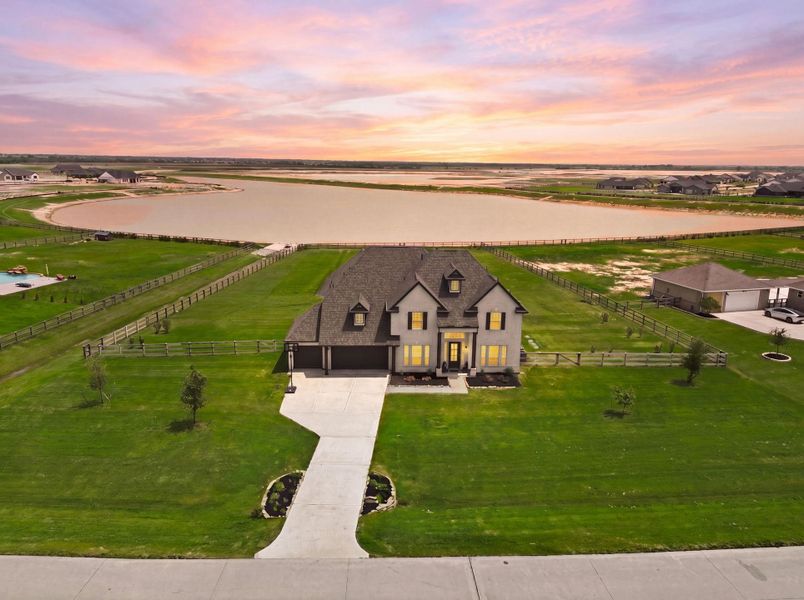 Front exterior of a new home in , Waller, TX, highlighting curb appeal (Image 25).