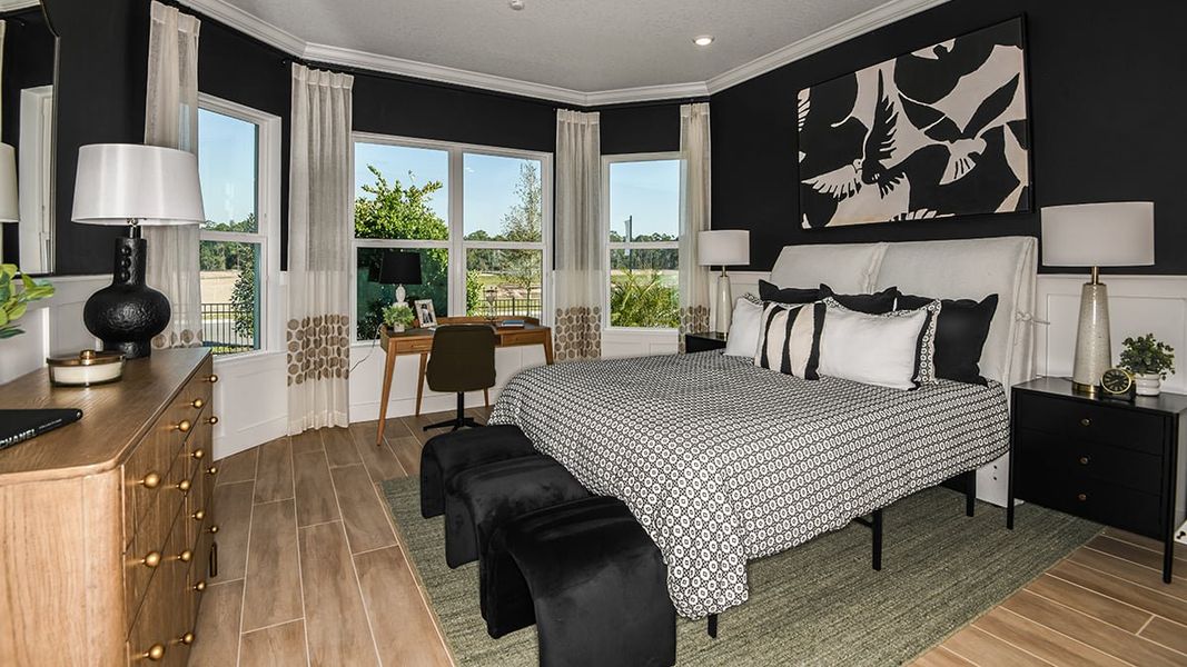 Representative furnished interior of a home built from the Pallazio by Taylor Morrison in Esplanade at McKinnon Groves, Winter Garden (Image 29).