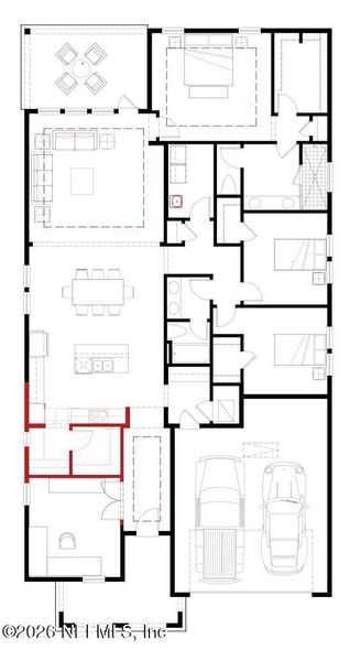 2D floor plan layout of this home in , St. Augustine, FL (Image 3).