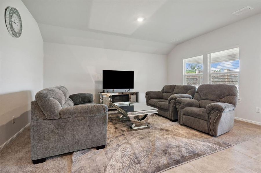 Furnished interior view inside a new home in Cambridge Brook, Denton (Image 5). Furnished interior view inside a new home in Cambridge Brook, Denton (Image 5).
