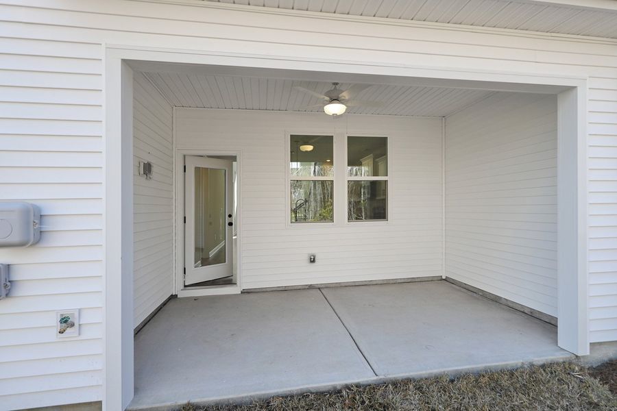 Exterior details and patio area of a home in Bally Castle, Murrells Inlet (Image 20).
