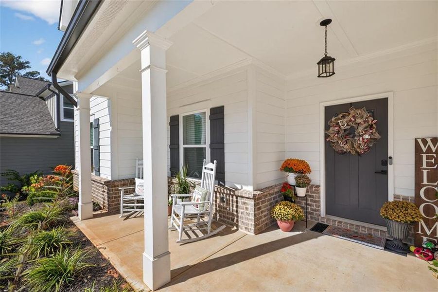 Exterior details and patio area of a home in Calgary Downs, Winder (Image 3). Exterior details and patio area of a home in Calgary Downs, Winder (Image 3).
