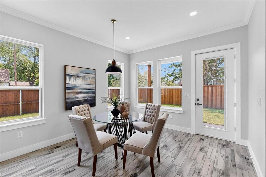 Furnished interior view inside a new home in , Dallas (Image 10). Furnished interior view inside a new home in , Dallas (Image 10).