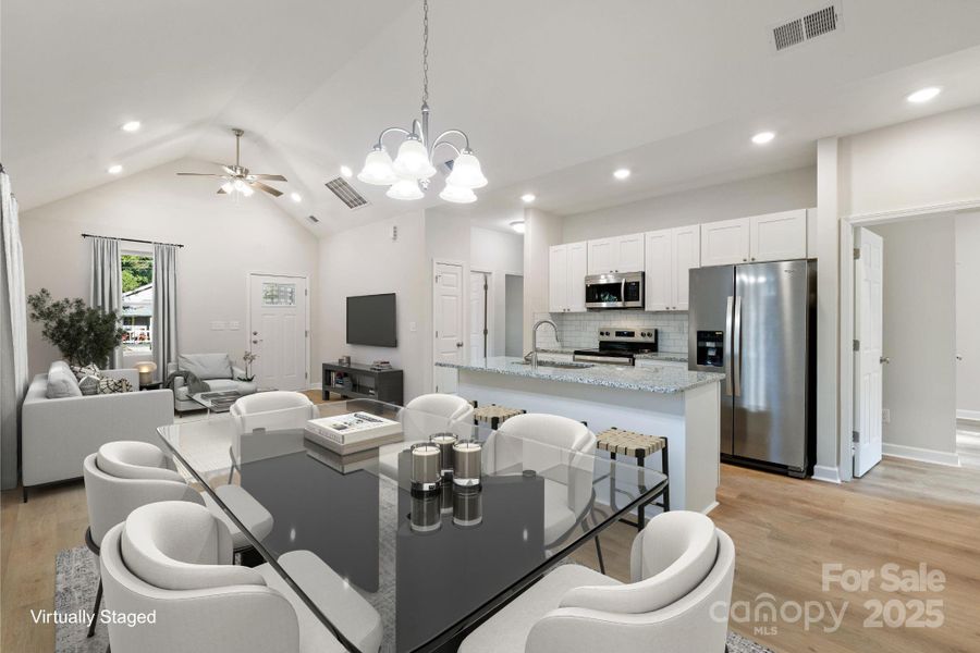 Furnished interior view inside a new home in , Statesville (Image 17). Furnished interior view inside a new home in , Statesville (Image 17).