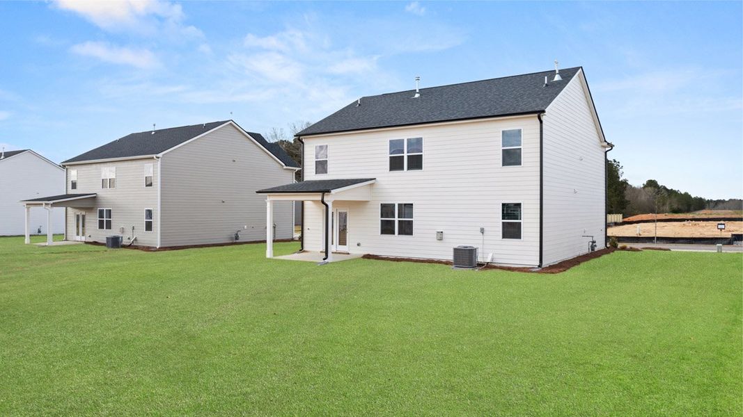 Front exterior of a new home in Estates at Deer Hollow, Grovetown, GA, highlighting curb appeal (Image 26).