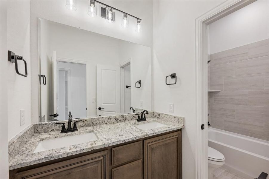 Furnished interior view inside a new home in Meadow Vista 60-65, Anna (Image 9). Furnished interior view inside a new home in Meadow Vista 60-65, Anna (Image 9).