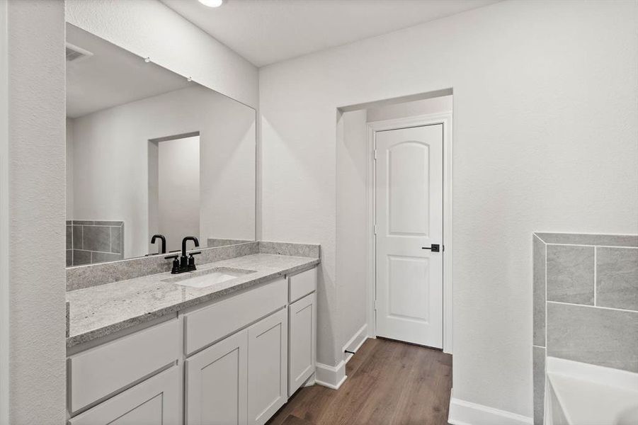 Furnished interior view inside a new home in Yarbrough Farms, Pilot Point (Image 3).