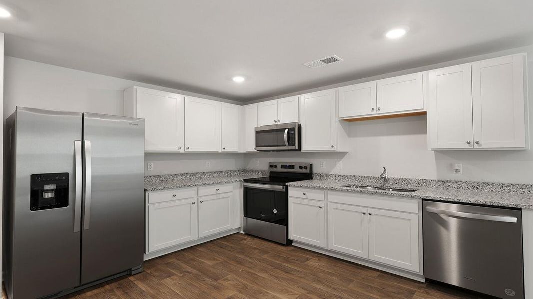 Furnished interior view inside a new home in Center Pointe, Santee (Image 9).
