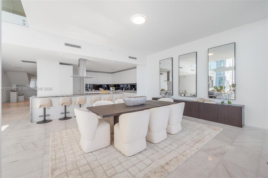 Furnished interior view inside a new home in , Miami (Image 14).