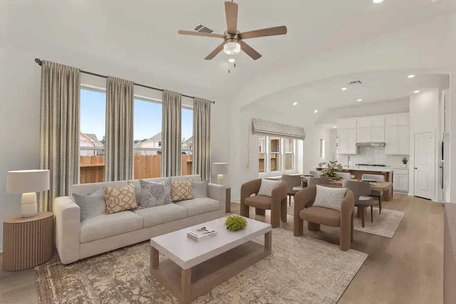 Representative Family Room/Dining Room - some options shown