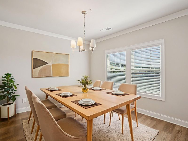 Furnished interior view inside a new home in Hemingway - Highland Series, Cumming (Image 4).