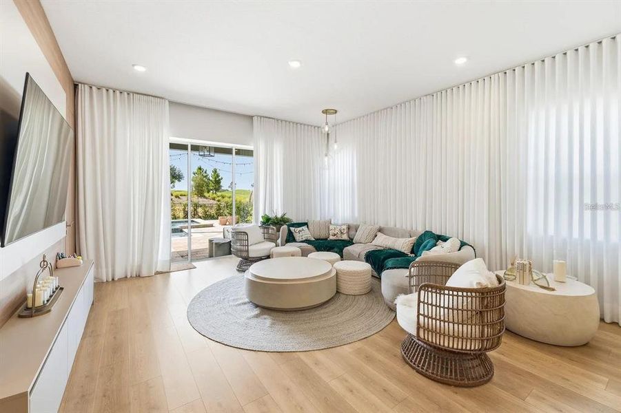 Furnished interior view inside a new home in Bella Collina, Montverde (Image 5).
