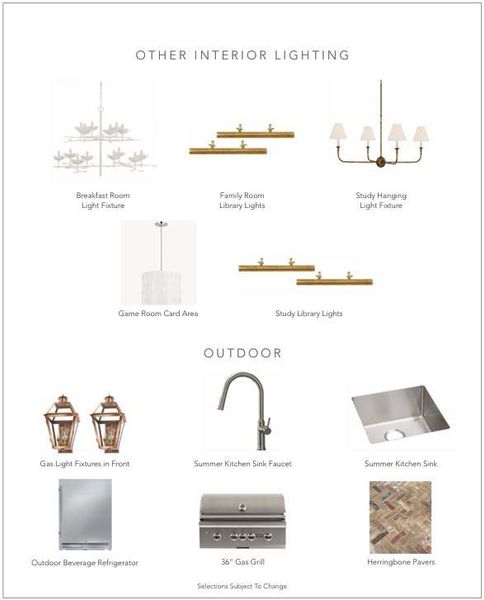 Selections - Lighting and Outdoor