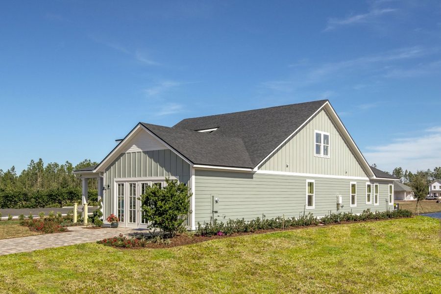 Representative exterior photo of a completed home built from the Hamilton by Riverside Homes in Amelia National Country Club, Fernandina Beach, FL (Image 25). Representative exterior photo of a completed home built from the Hamilton by Riverside Homes in Amelia National Country Club, Fernandina Beach, FL (Image 25).