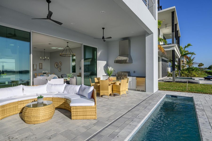 Furnished interior view inside a new home in , Vero Beach (Image 7).