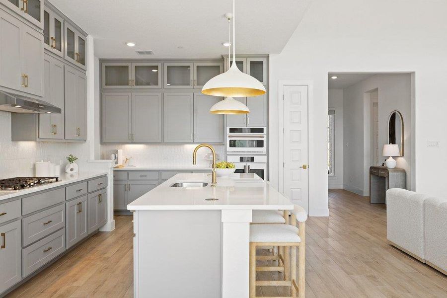 Furnished interior view inside a new home in Sweetwater, Austin (Image 6).