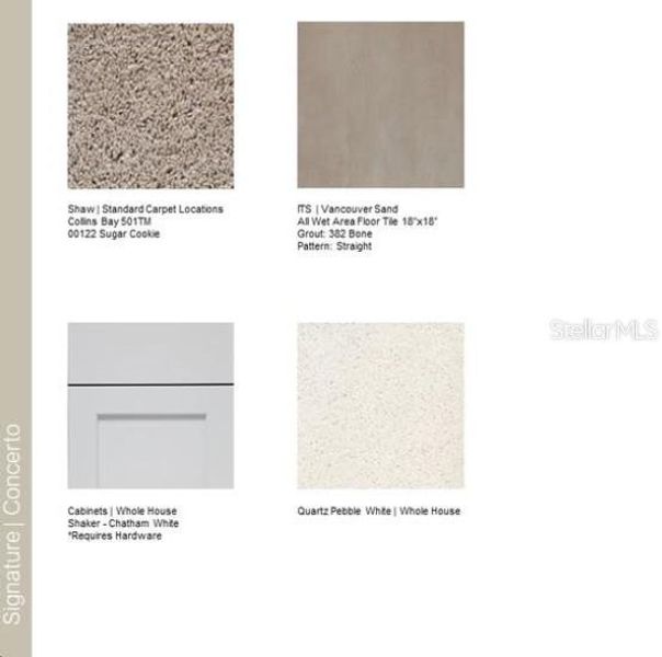 Design Selections ~ Home is under construction, selections are subject to change Design Selections ~ Home is under construction, selections are subject to change