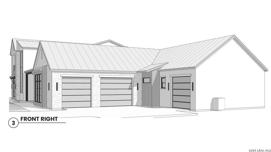 Exterior rendering of this home design in , San Antonio, TX (Image 4).