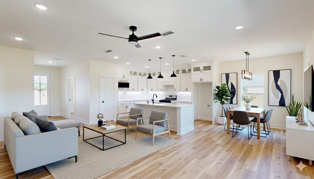Furnished interior view inside a new home in , Bullard (Image 7).