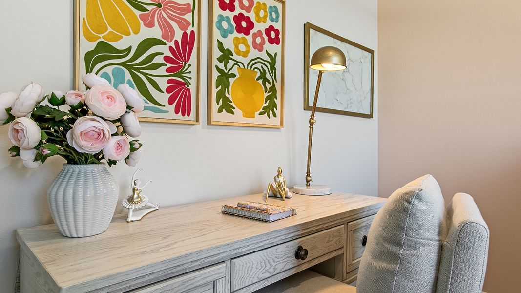 Representative furnished interior of a home built from the HAYDEN II by D.R. Horton in Copes Landing, Jacksonville (Image 31).