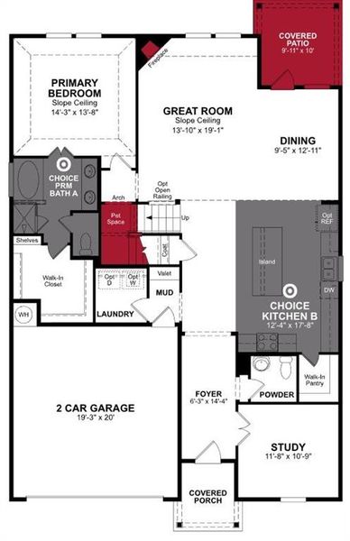 Beazer Homes Stark Farms Cascade Floorplan.