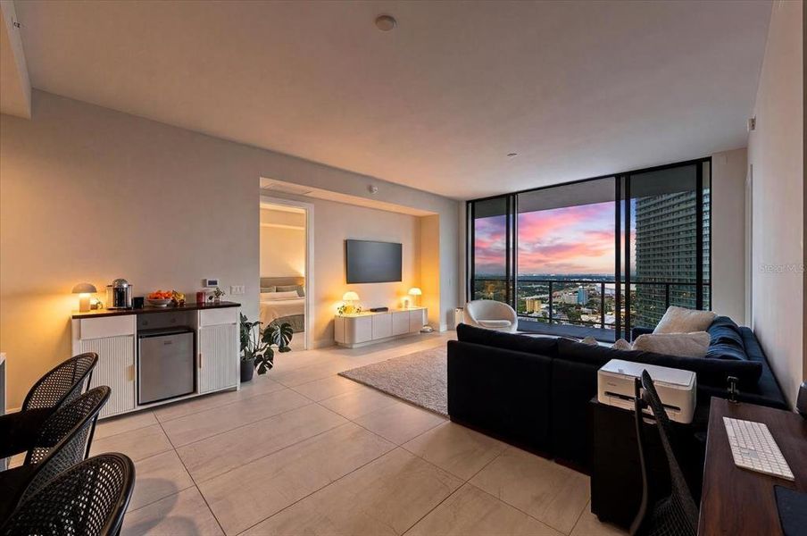 Furnished interior view inside a new home in , St. Petersburg (Image 52).
