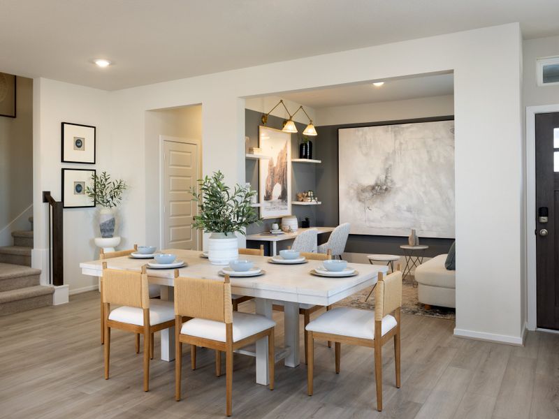 Furnished interior view inside a new home in Parkway Commons - City Series, Missouri City (Image 6).