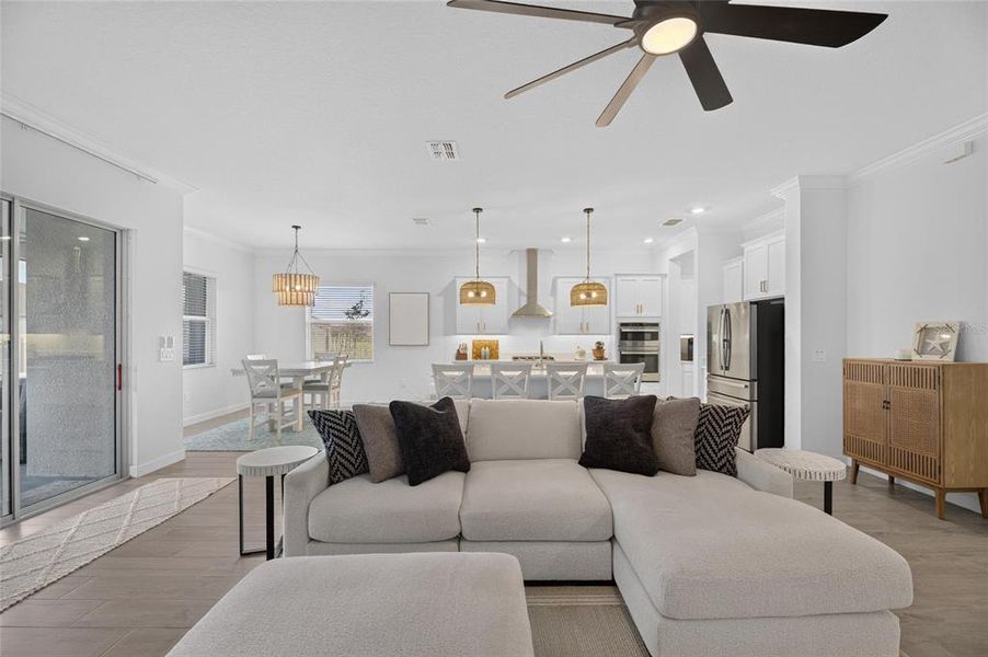 Furnished interior view inside a new home in Southshore Bay Active Adult, Wimauma (Image 40).