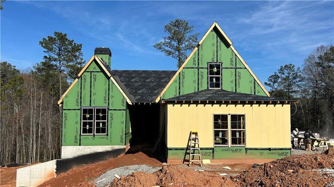 In-progress construction of a new home in , Newnan, GA (Image 2). In-progress construction of a new home in , Newnan, GA (Image 2).