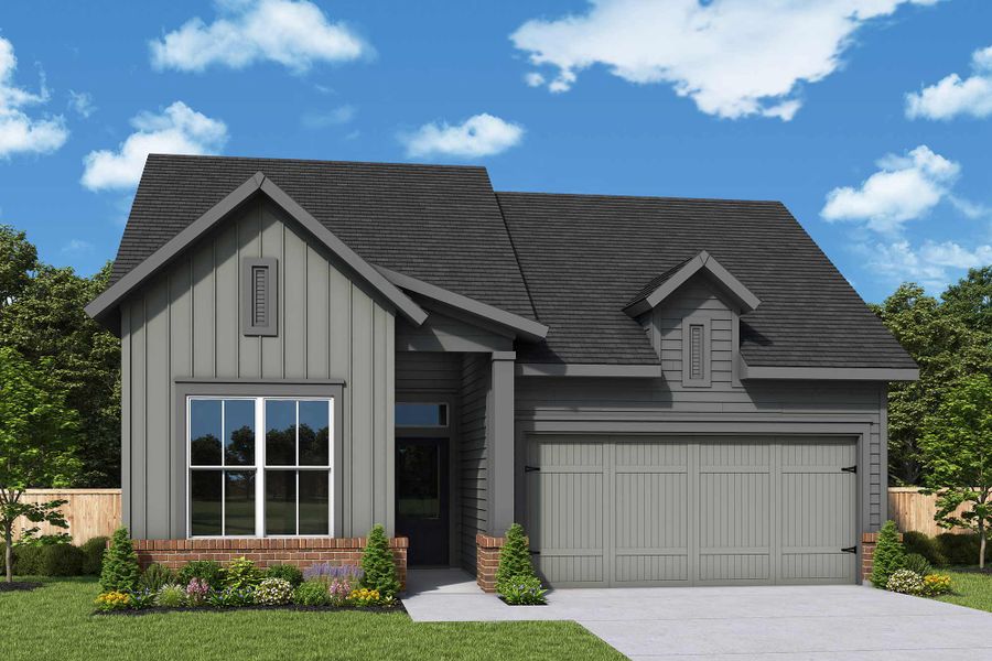 Representative exterior photo of a completed home built from the The Elson by David Weekley Homes in Grange 45' Homesites, Katy, TX (Image 2). Representative exterior photo of a completed home built from the The Elson by David Weekley Homes in Grange 45' Homesites, Katy, TX (Image 2).