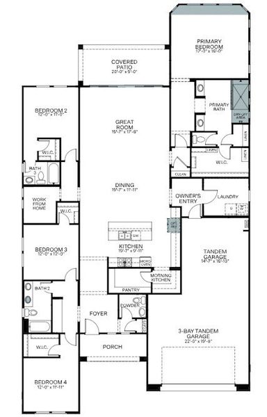 2D floor plan layout of this home in Legends at Thunderbird, Glendale, AZ (Image 5). 2D floor plan layout of this home in Legends at Thunderbird, Glendale, AZ (Image 5).