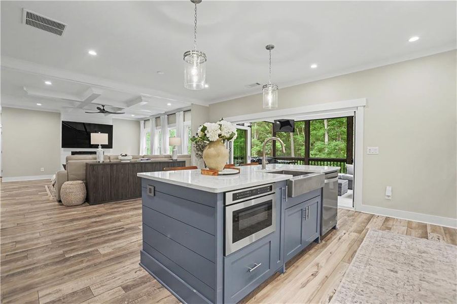 Furnished interior view inside a new home in , Hoschton (Image 7).