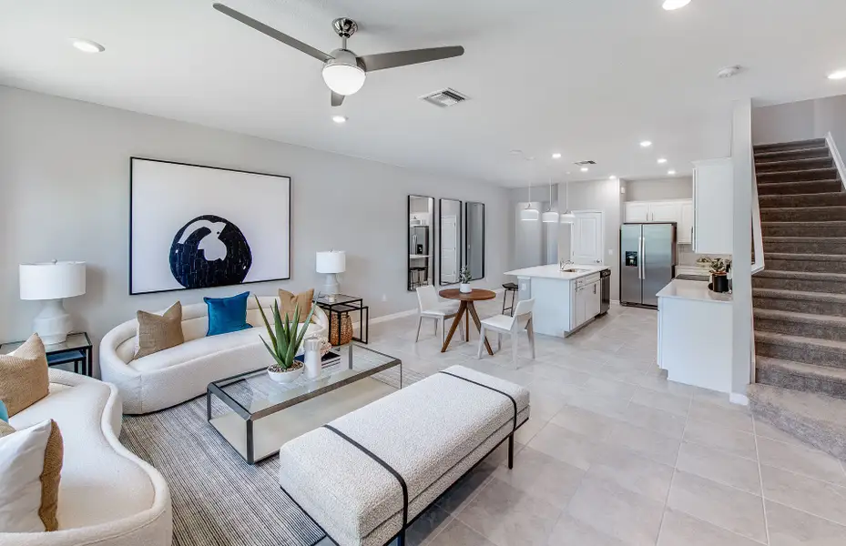 Furnished interior view inside a new home in Sawgrass at Coral Lakes, Cape Coral (Image 7).