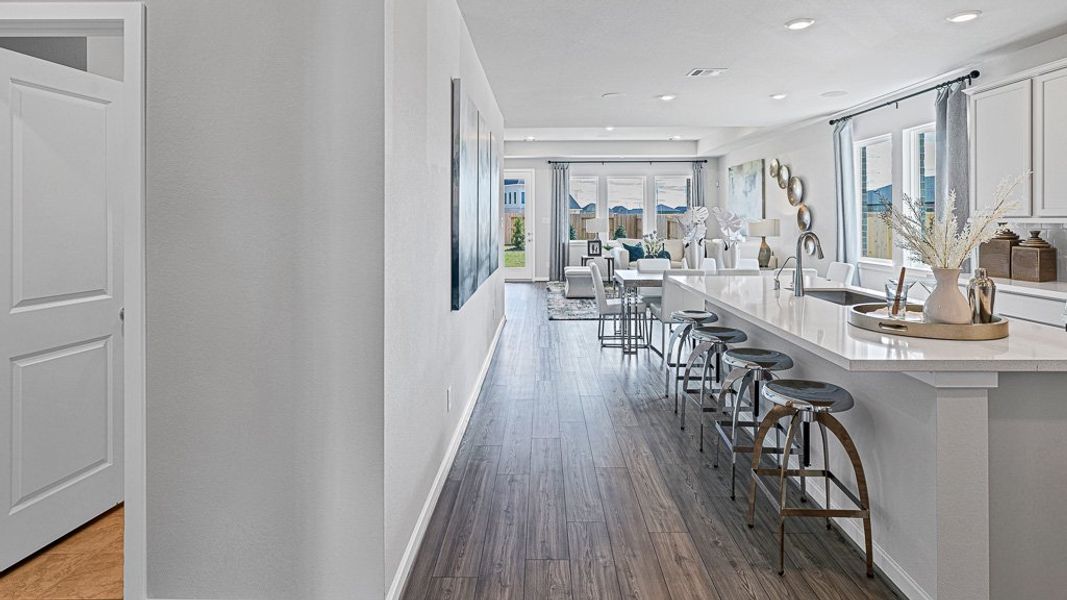 Furnished interior view inside a new home in Bridge Creek 45s and 50s, Cypress (Image 10).