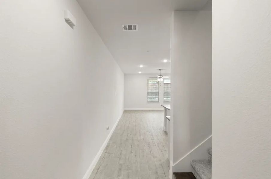 Front exterior of a new home in Sereno Oaks at Buckner Terrace, Dallas, TX, highlighting curb appeal (Image 7).