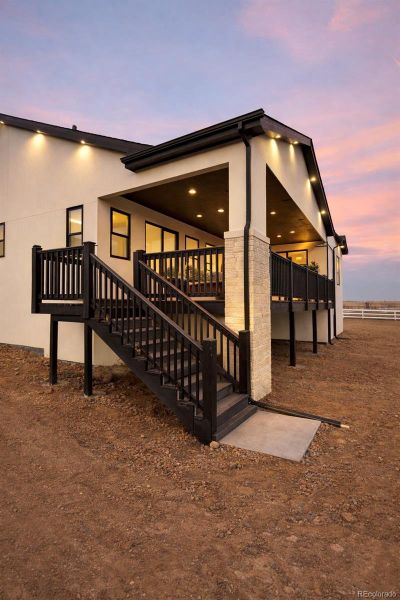 Exterior details and patio area of a home in , Keenesburg (Image 23).