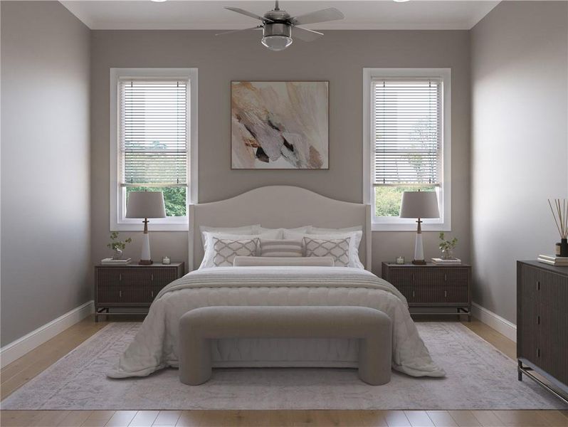 Furnished interior view inside a new home in Aberdeen, Hoschton (Image 8).