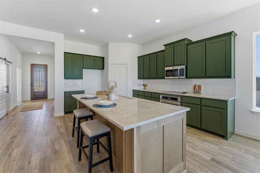 Furnished interior view inside a new home in Oak Grove Addition, Springtown (Image 7).