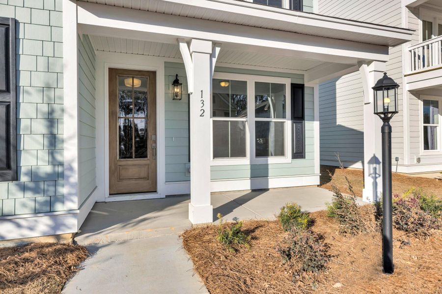 Exterior details and patio area of a home in Sweetgrass Station, Summerville (Image 2).