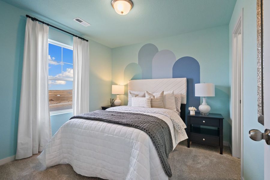 Representative furnished interior of a home built from the The Bayberry by Challenger Homes in Sky Ranch - Highland Collection, Watkins (Image 22).