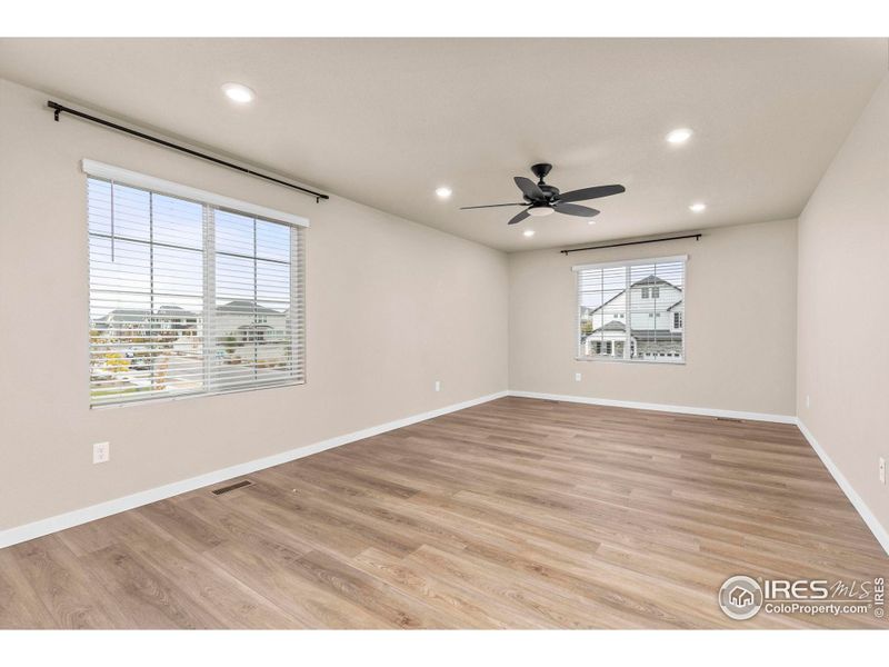 Spacious Loft Perfect for a Media Room of Additional Family Space