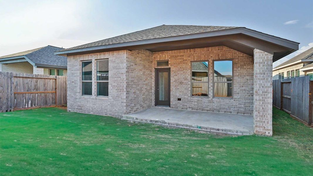 Exterior details and patio area of a home in Jordan Ranch, Fulshear (Image 2).