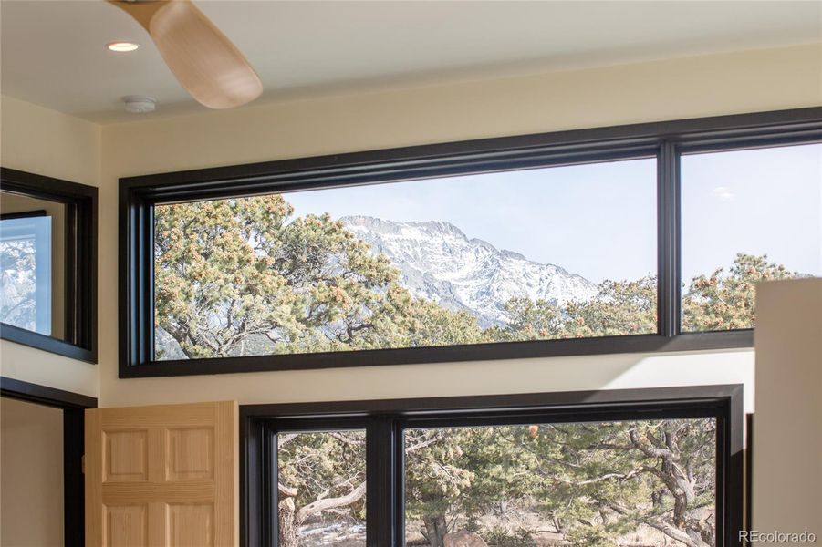 view from primary double stacked windows